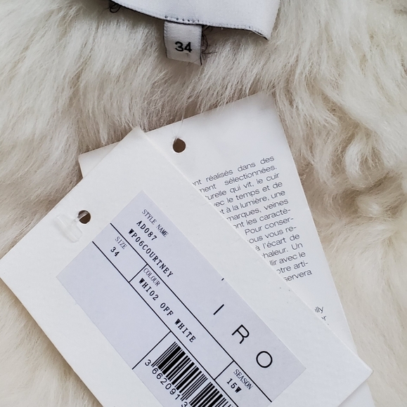 IRA COURTNEY LEATHER SHEARLING MOTO VEST - Picture 3 of 5